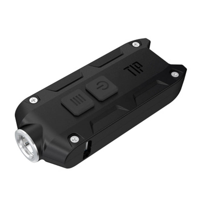 NITECORE TIP USB Rechargeable Min Flashlight 360 Lumen Torch with Battery Keychain - Black