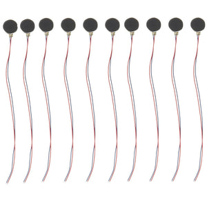 ZHAOYAO DC3V/0.1A 1.5V/0.05A 10 x 2.7mm Coin Mobile Phone Vibration Motors (10pcs)