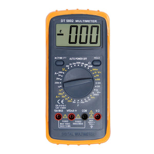 Ismartdigi DT-5802 LCD Handheld Digital Multimeter Using for Home and Car - Black