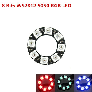 Produino 8-Bit WS2812 5050 RGB LED Ring Round Decoration Development Board For Arduino