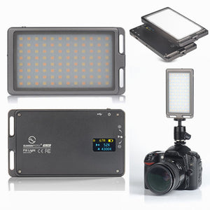 SUNWAYFOTO FL-96 Photography Fill Light w/ Stepless Digital Display Output Control, OLED Display Screen
