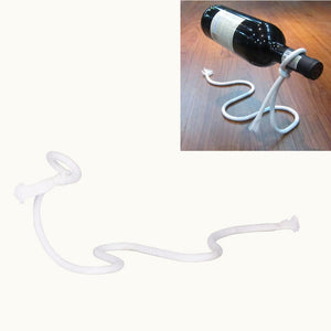Creative Simplified Suspended Wine Holding Shelf Rope Vintage Ornament - White