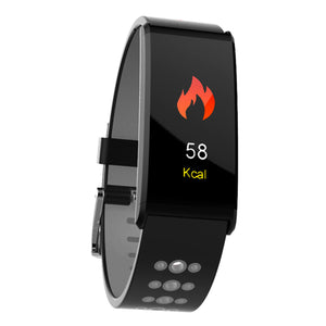 X20 Color Screen Bluetooth Smart Bracelet with Heart Rate, Blood Pressure, Blood Oxygen Monitoring, IP68 Waterproof - Grey