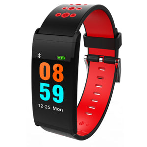 X20 Color Screen Bluetooth Smart Bracelet with Heart Rate, Blood Pressure, Blood Oxygen Monitoring, IP68 Waterproof - Red