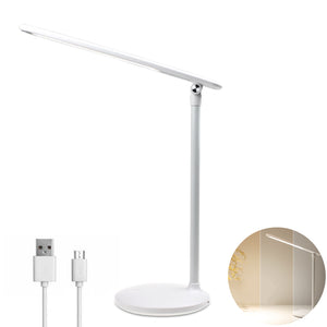 YouOKLight 4W LED Touch Control Stepless Dimming 3-Mode Rotating USB Table Desk Lamp for Home Bedroom Bedside