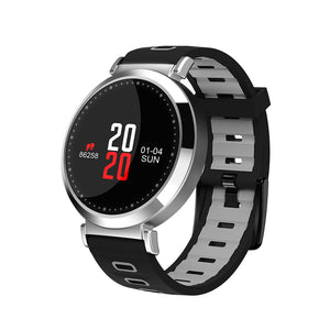 M10 IP67 Waterproof Bluetooth 0.95" OLED Touch Screen Smart Bracelet Fitness Tracker - Black + Silver