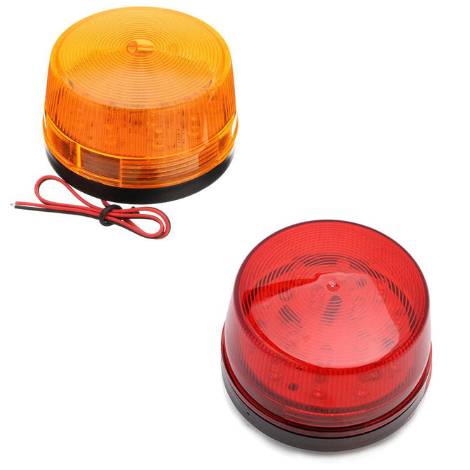 ZHAOYAO 12 Volt Security Alarm Strobe Light with Screw Base for Home Security System (2 PCS)