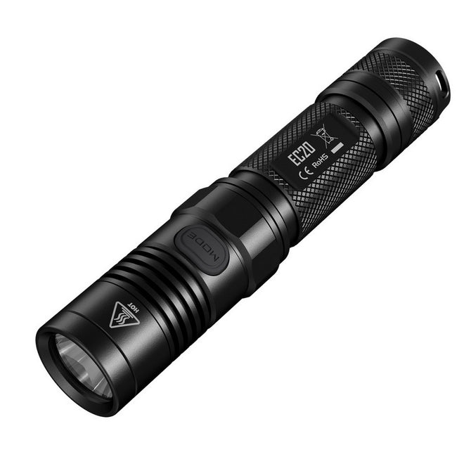 Nitecore EC20 960 Lumens CREE XM-L2 T6 Flashlight Waterproof Sleek Tubular Body - Black