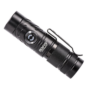 Rofis TR10 Portable 900 Lumens Flashlight with Multi-angle Rotatation Head Lighting