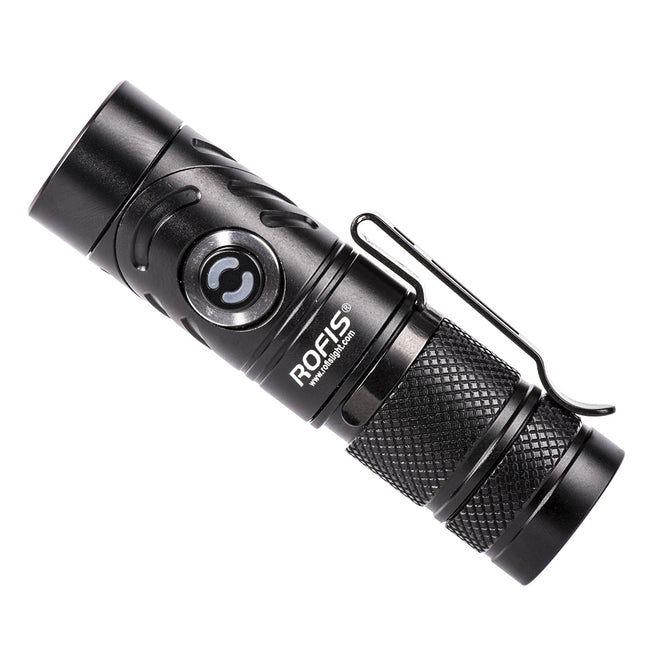 Rofis TR10 Portable 900 Lumens Flashlight with Multi-angle Rotatation Head Lighting
