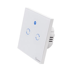 SONOFF T1 EU Smart Wi-Fi Wall Touch Light Switch Touch / WiFi / 433 RF / APP Remote - 2 Gang