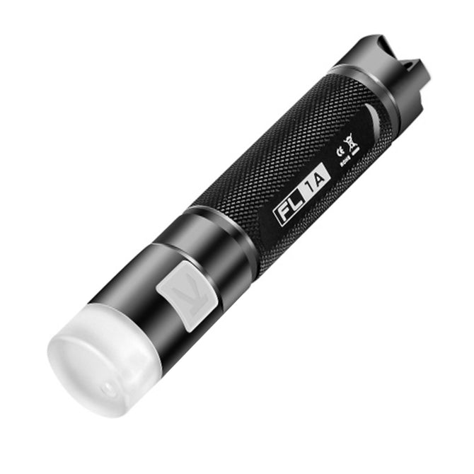 Klarus FL1A CREE XP-G2 65LM Mini LED Flashlight with Red White Green UV Light - Black