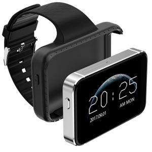 i5S Smart SIM Mobile Watch, Supports TF Card, Video Recording, Music, GSM MP3 MP4, Camera - Silver + Black