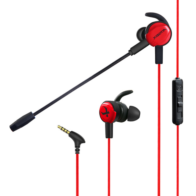 Xiberia MG-1 In-ear Stereo Gaming Earphone with Removable Microphone, PC Gamer Headset for Mobile Phone Computer PS4 Xbox