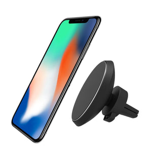 Measy Magnetic QI Wireless Car Charger Mount for IPHONE X/8/8 Plus, Samsung Galaxy S8/S8 Plus/S7/S7 edge/S6 edge Plus, Note 8/5