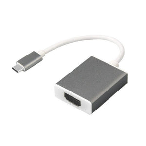 Cwxuan USB 3.1 Type-C to HDMI HD Adapter Connection Cable - Grey