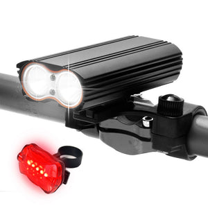 AIBBER TONE 7000 Lumen XM-L LED USB Rechargeable Bicycle Light Lamp Torch Flashlight + Bike TailLight