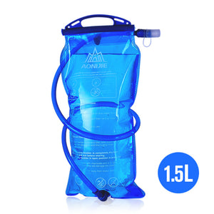 AONIJIE Folding 1.5L Water Drinking Bag Backpack for Outdoor Climbing, Riding, Running - Blue