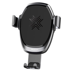 ROCK Metal Gravity Car Wireless Charger 10W Fast Charge Car Charger Phone Holder for IPHONE PLUS Samsung Galaxy