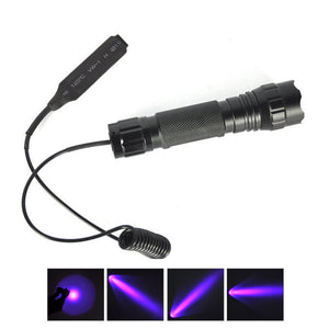 ZHAOYAO T6 Purple Light Tactical Flashlight Linterna for Gem Mineral Detection