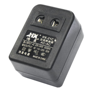 50W 220V to 110V AC Voltage Converter - Black