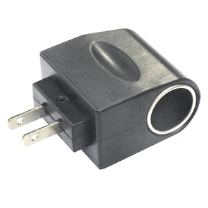 AC100-240V to 12V US Plug Car Cigarette Lighter Socket - Black