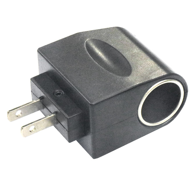 AC100-240V to 12V US Plug Car Cigarette Lighter Socket - Black