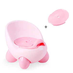 Large Portable Cute Egg Style Baby Kid Training Potty Toilet Seat with Cover - Pink