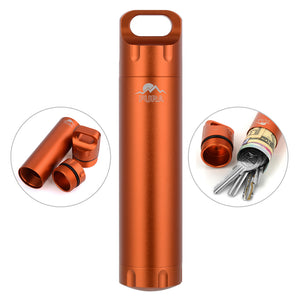 FURA Outdoor Survival Aluminum Alloy Waterproof Container - Orange