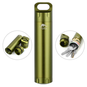 FURA Outdoor Survival Aluminum Alloy Waterproof Container - Green