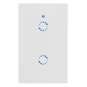 SONOFF T1 US Smart Wi-Fi Wall Touch Light Switch with 315MHz RF / APP Remote - 2 Gang