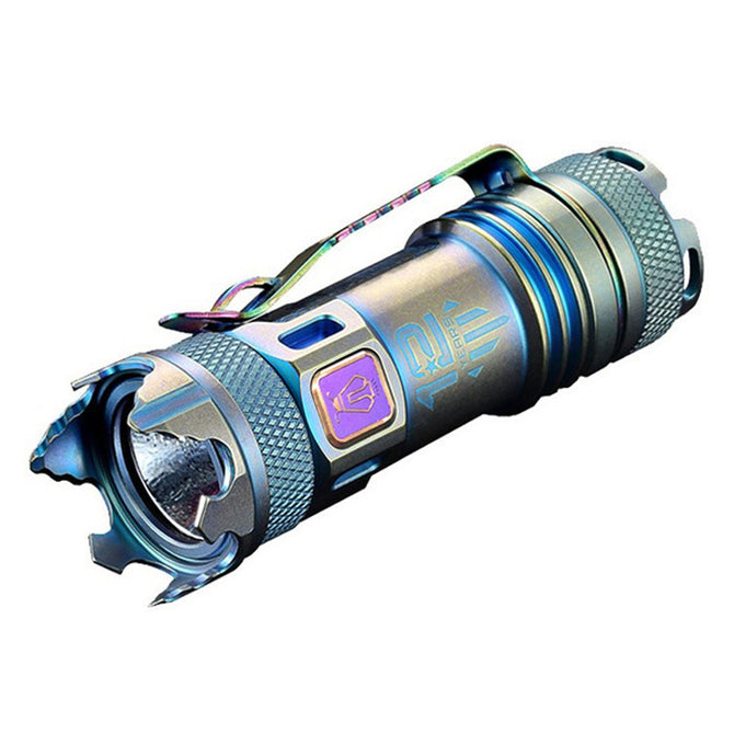 JETBeam II PRO Cree XP-L HI 510 Lumen Titanium Meta Mini 5-Mode LED Tactical Flashlight - Titanium Bue