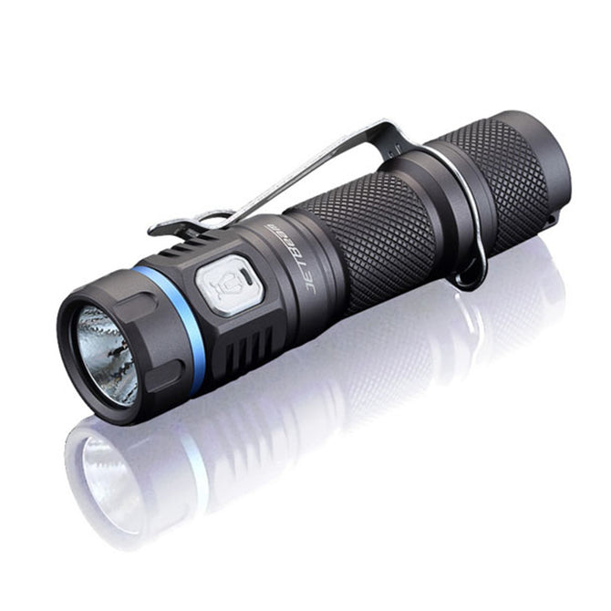 JETBeam E40R LUMINUS SST40 LED 1100LM 6500 - 7000K USB Powered Flashlight - Black