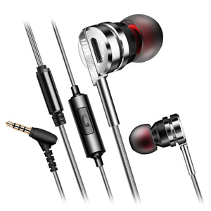 QKZ DM9 Zinc Alloy HiFi Earphone,3.5mm Wired In-Ear Earbuds with Microphone