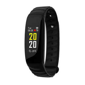 H107 IP67 Waterproof Intelligent Color Screen Bluetooth Smart Bracelet Fitness Tracker - Black