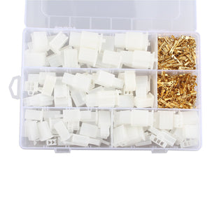 Hengjiaan 380Pcs 2.8mm 2 3 4 6 Pin Electrical Wire Terminal Connectors