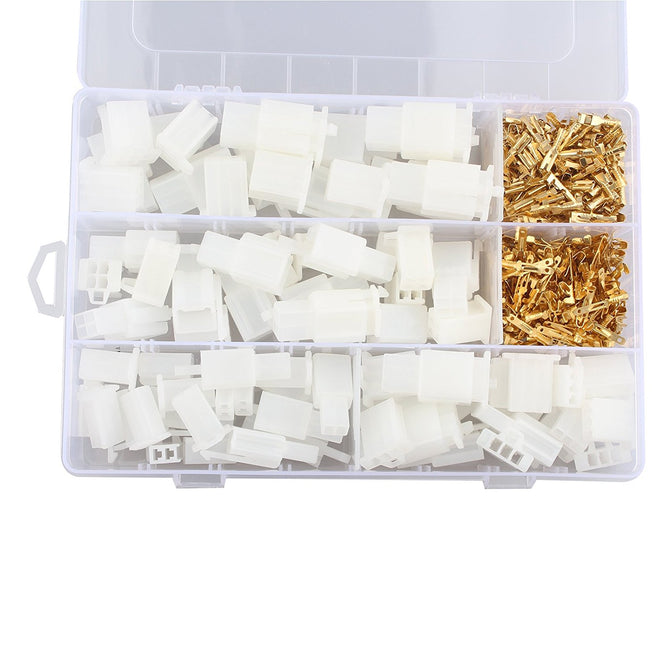 Hengjiaan 380Pcs 2.8mm 2 3 4 6 Pin Electrical Wire Terminal Connectors