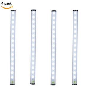 ZHAOYAO USB Rechargeable 2835SMD 15-LED Stepless Simming Touch Night Light - White (4 PCS)