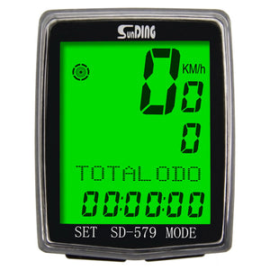 Sunding SD 579A Bike Speedometer Wired Temperature Testing Stopwatch Bicycle Computer