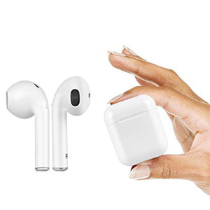 i8X TWS Wireless Stereo Bluetooth Earpod Earphone Headset With Noise Canceling, Mic for IPHONE X - White