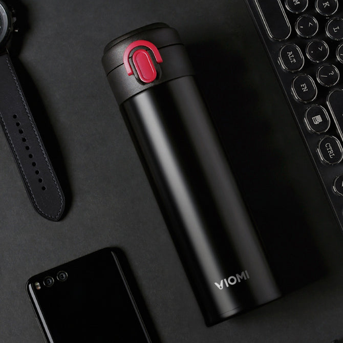 Xiaomi VIOMI Portable 316 Stainless Steel Vacuum Flask Water Bottle Thermos - Black (300ml)