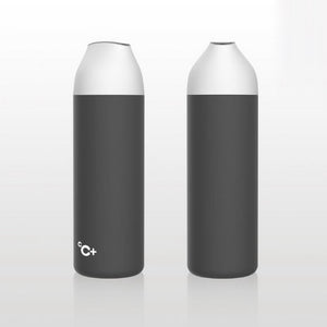 500ML Temperature Monitoring Stainless Steel Smart Water Bottle, Cool Cup and Thermos Heating Braiser - Black