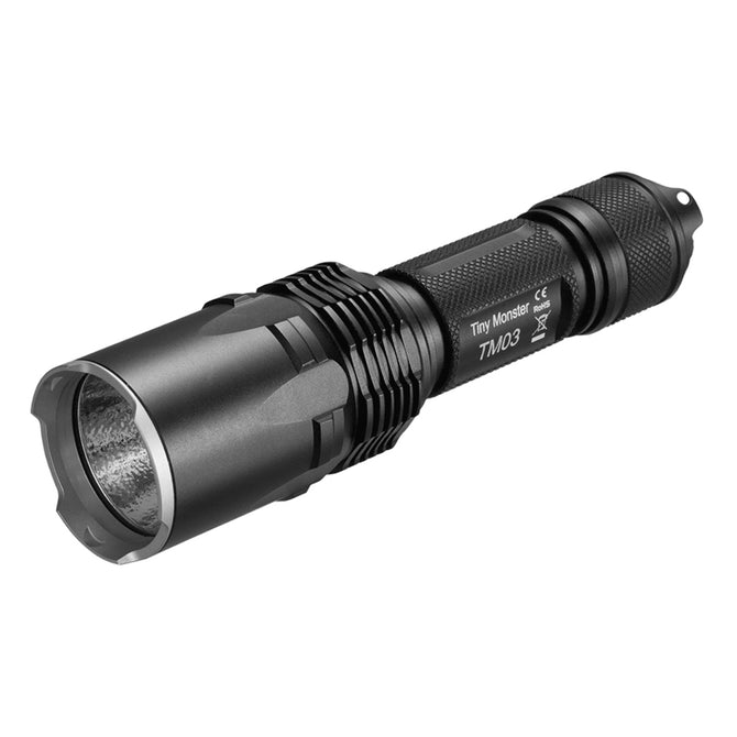 NiteCore TM03 2800LM Cree XHP70 Instant Burst Dual Tail Switch LED Flashlight - Black