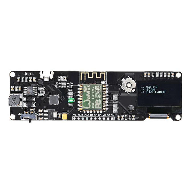 ESAMACT 1Pc New ESP8266 Preflashed Development Board OLED Version