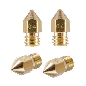ESAMACT 5PCS 3D Print Nozzle 0.4mm/1.75mm 3D Printer Accessories Mk8 Brass Nozzle Heads