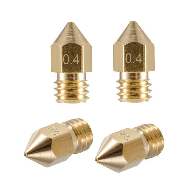 ESAMACT 5PCS 3D Print Nozzle 0.4mm/1.75mm 3D Printer Accessories Mk8 Brass Nozzle Heads
