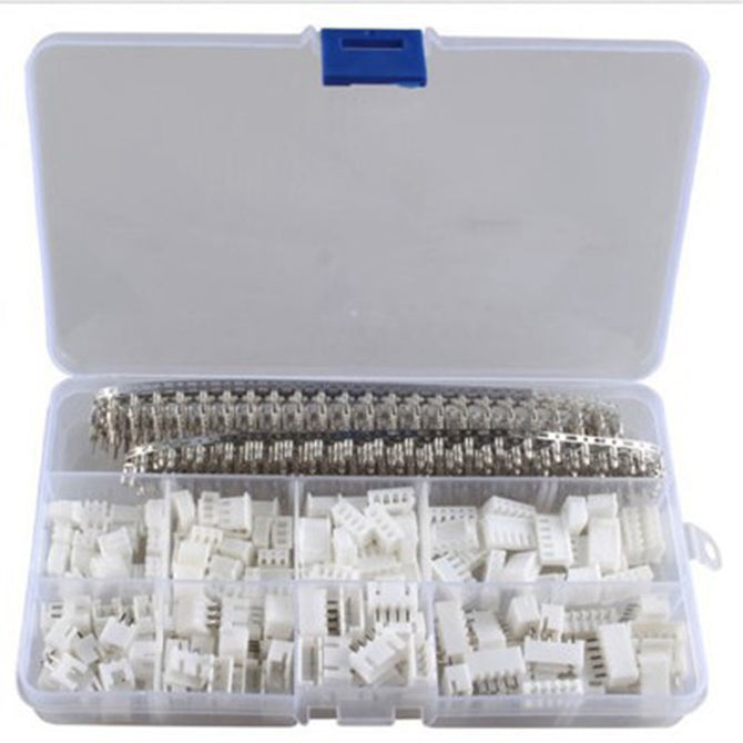 ESAMACT 560Pcs XH2.54 2p 3p 4p 5 pin 2.54mm Pitch Terminal Kit, Housing / Pin Header Connector, Wire Connectors Adaptor XH Kit