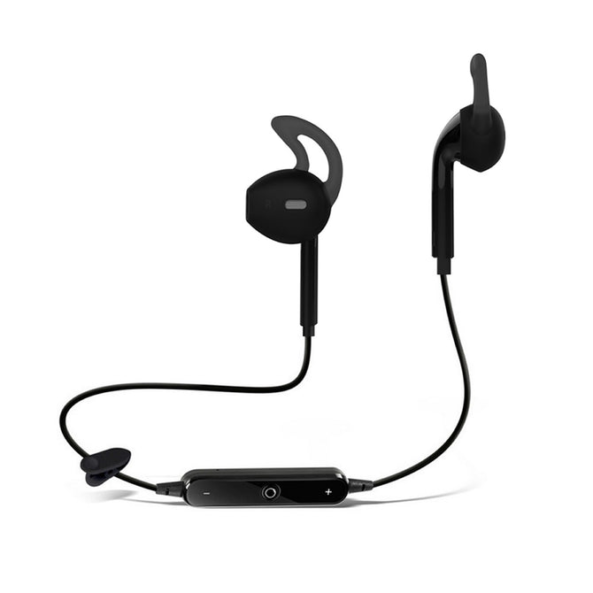 Cwxuan Wireless Bluetooth Sports Running Earhook Stereo Headset w/ Mic -Black