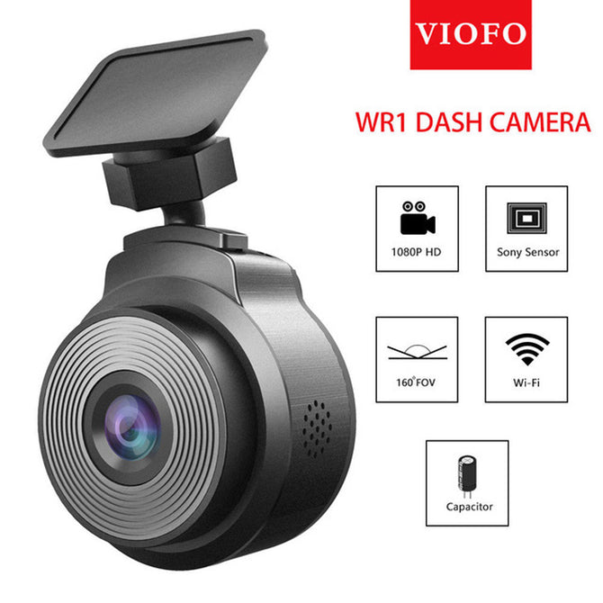 VIOFO WR1 Capacitor IMX323 Sensor Wi-Fi HD 1080P 30fps Car Dash Camera DVR Recorder - Black