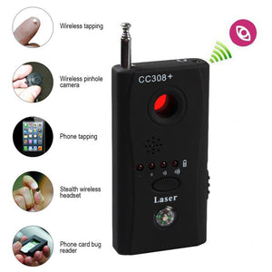 ESAMACT Wireless GPS Signal Detector, Anti-Spy Bug Detect Scanner, Laser Detection Radio Detection Vibration Beep Warnings